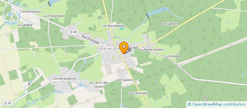 localisation de l'entreprise SCI DE LA BROSSE  CLERE-LES-PINS