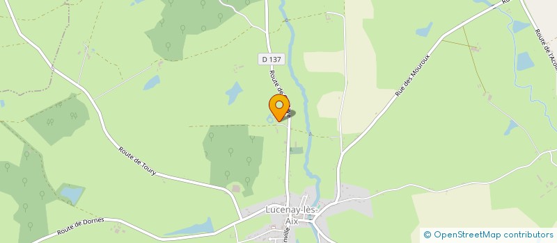 localisation de l'entreprise SCI DE LA BROSSE  LUCENAY LES AIX