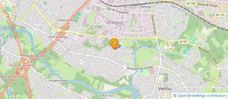 localisation de l'entreprise SCI DE LA BROSSE  VERTOU