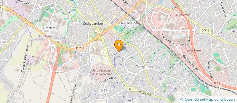 localisation de l'entreprise SCI DE LA BROUSSERAIS  TREGUEUX