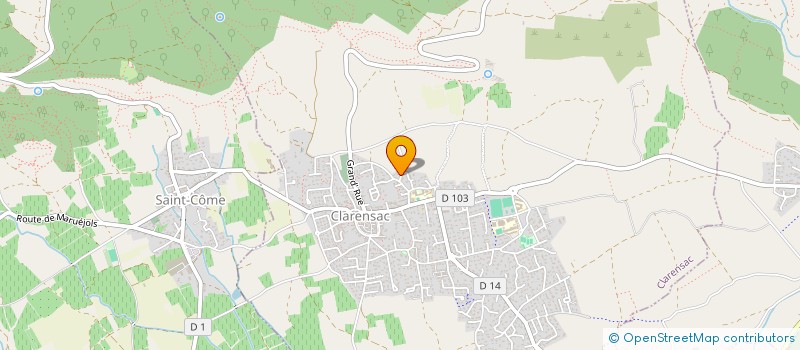 localisation de l'entreprise SCI DE LA BRUNE  CLARENSAC