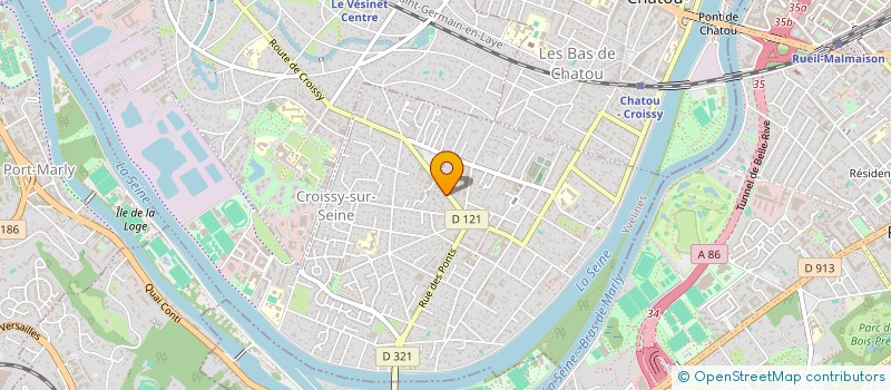 localisation de l'entreprise SCI DE LA BRUYERE  CROISSY-SUR-SEINE