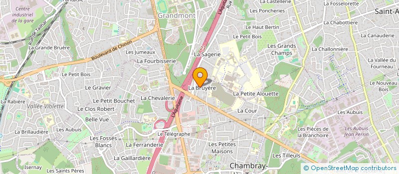 localisation de l'entreprise SCI DE LA BRUYERE  CHAMBRAY-LES-TOURS