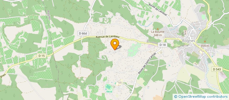 localisation de l'entreprise SCI DE LA BUISSONNIERE  ROGNES