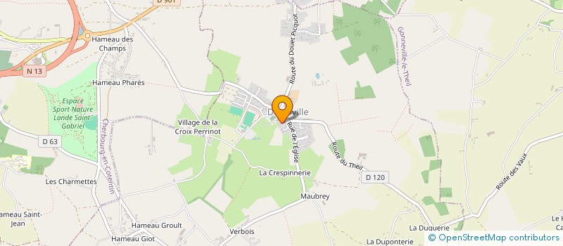 localisation de l'entreprise SCI DE LA BUISSONNIERE  DIGOSVILLE