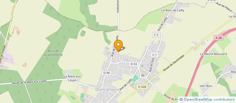 localisation de l'entreprise SCI DE LA BUNODIERE  QUINCAMPOIX