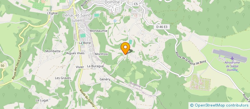 localisation de l'entreprise SCI DE LA BURAGUE  CENAC ET SAINT JULIEN