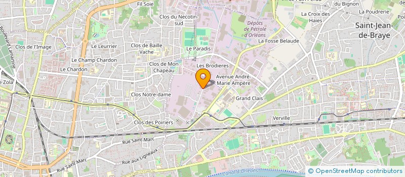 localisation de l'entreprise SCI DE LA BURELLE à SAINT-JEAN-DE-BRAYE