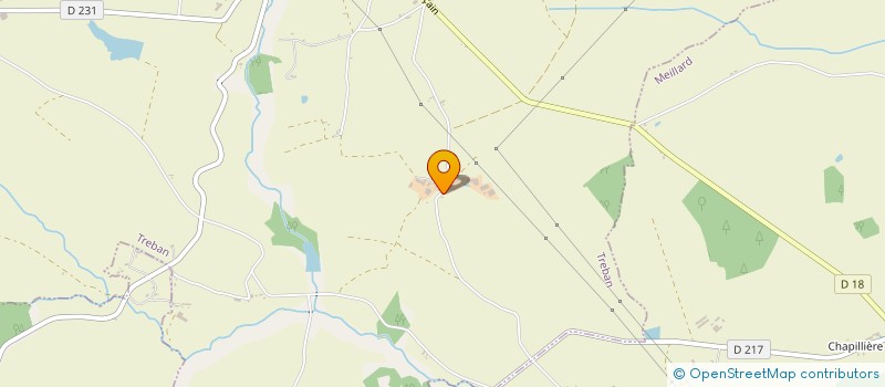 localisation de l'entreprise SCI DE LA BUSSIERE  TREBAN