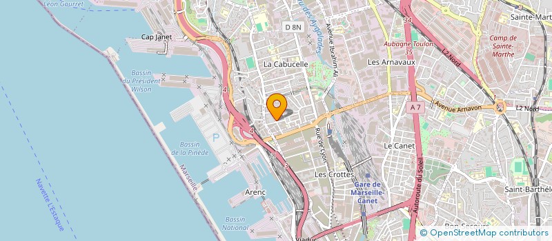 localisation de l'entreprise SCI DE LA BUTINEUSE à MARSEILLE