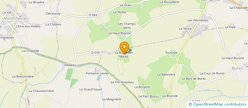 localisation de l'entreprise SCI DE LA BUTTE à SAINT-LEGER-SUR-SARTHE
