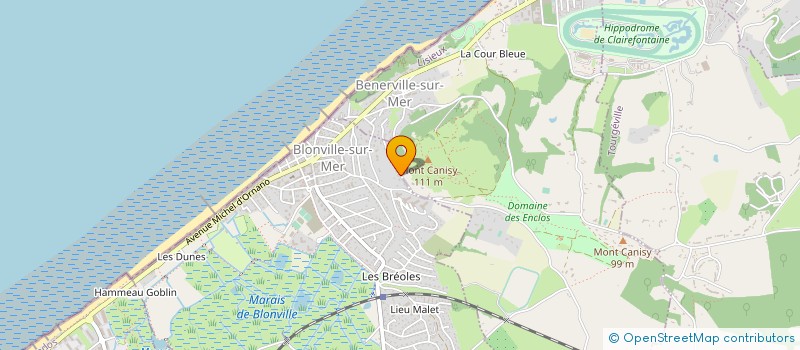 localisation de l'entreprise SCI DE LA BUTTE à BLONVILLE-SUR-MER