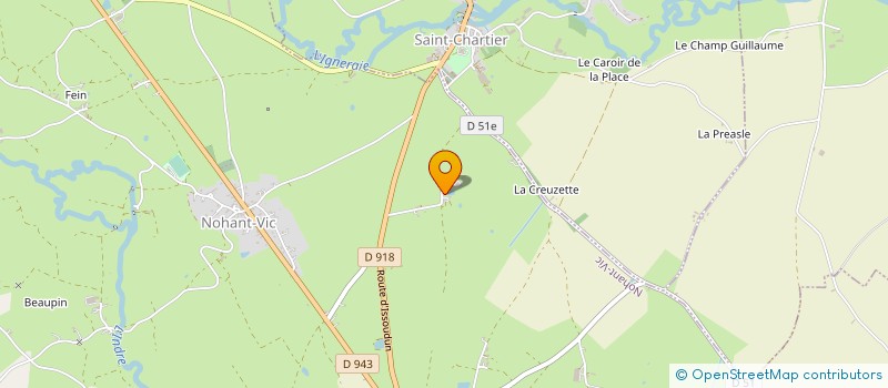 localisation de l'entreprise SCI DE LA BUTTE AUX GRES à NOHANT-VIC