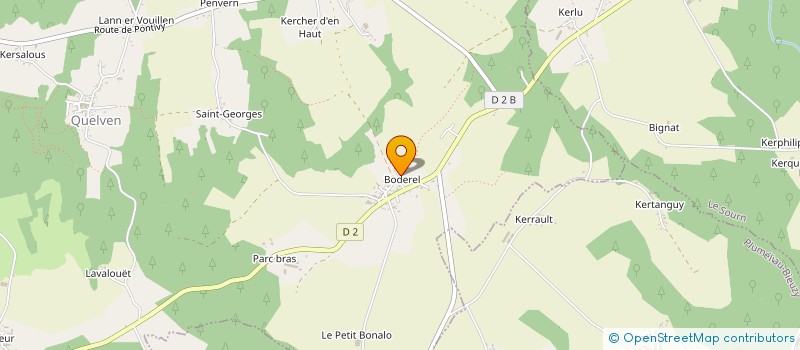 localisation de l'entreprise SCI DE LA BUTTE DE KERMADEC  PLUMELIAU-BIEUZY