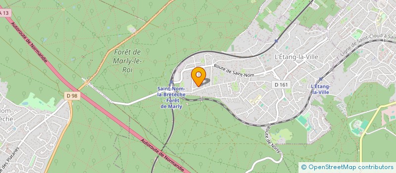 localisation de l'entreprise SCI DE LA BUTTE DU PARC  L'ETANG-LA-VILLE