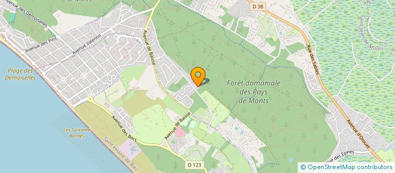 localisation de l'entreprise SCI DE LA BUTTE EN BOIS  SAINT-JEAN-DE-MONTS