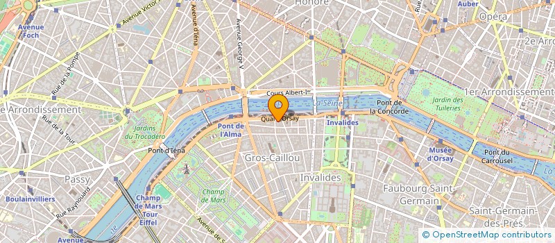 localisation de l'entreprise SCI DE LA BUTTE ROUGE II  PARIS