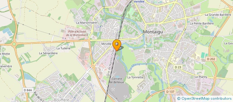 localisation de l'entreprise SCI DE LA BUZENIERE à MONTAIGU-VENDEE