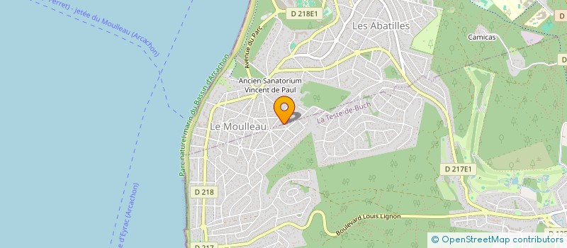 localisation de l'entreprise SCI DE LA CABANE 23  ARCACHON