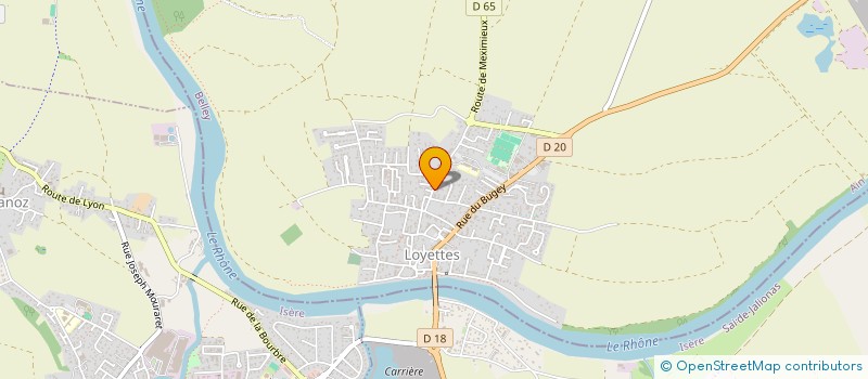 localisation de l'entreprise SCI DE LA CABROTTE  LOYETTES