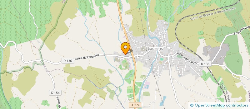 localisation de l'entreprise SCI DE LA CACASSE  LAURENS