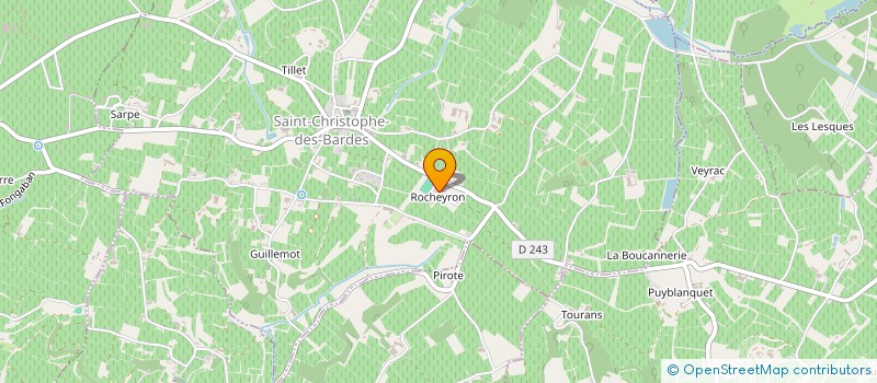 localisation de l'entreprise SCI DE LA CADENE  ST-CHRISTOPHE-DES-BARDES