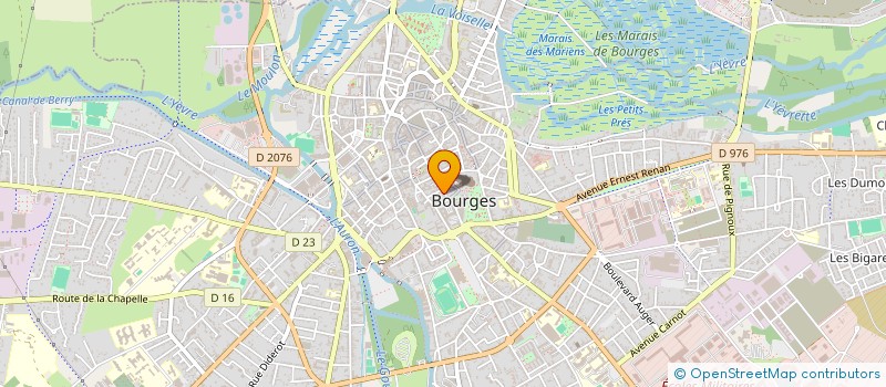 localisation de l'entreprise SCI DE LA CAGE VERTE  BOURGES