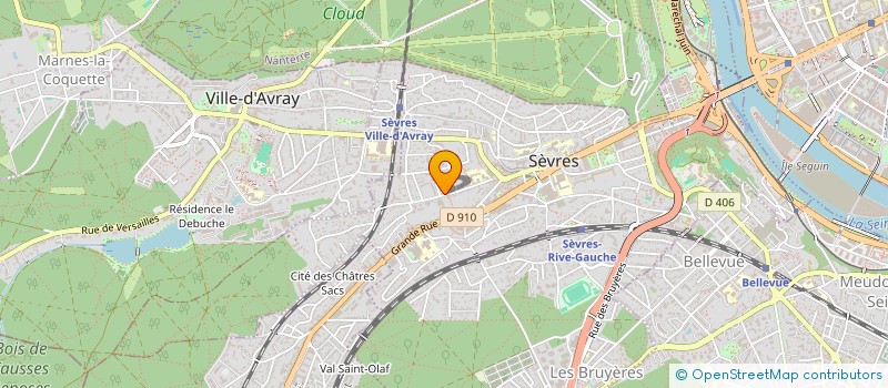 localisation de l'entreprise SCI DE LA CAILBOSSET à SEVRES