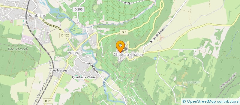 localisation de l'entreprise SCI DE LA CAILLA  CHATEAU-CHALON