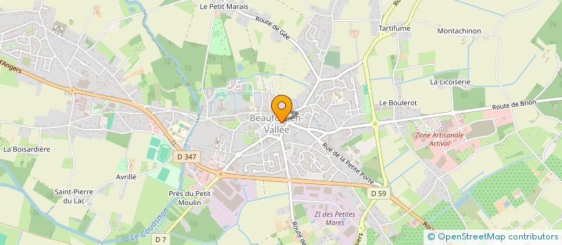 localisation de l'entreprise SCI DE LA CAILLERIE  BRISSAC LOIRE AUBANCE