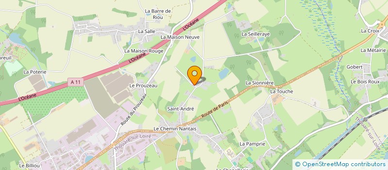 localisation de l'entreprise SCI DE LA CAILLERIE  CARQUEFOU