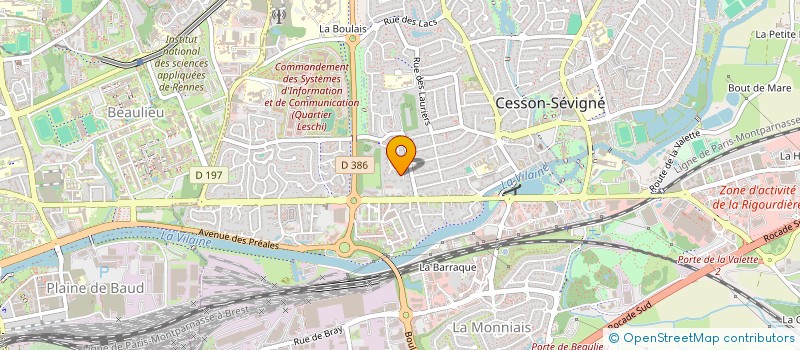 localisation de l'entreprise SCI DE LA CAILLIBOTAIS à CESSON-SEVIGNE