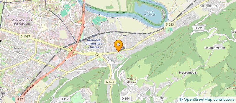 localisation de l'entreprise SCI DE LA CALANQUE 1  GIERES