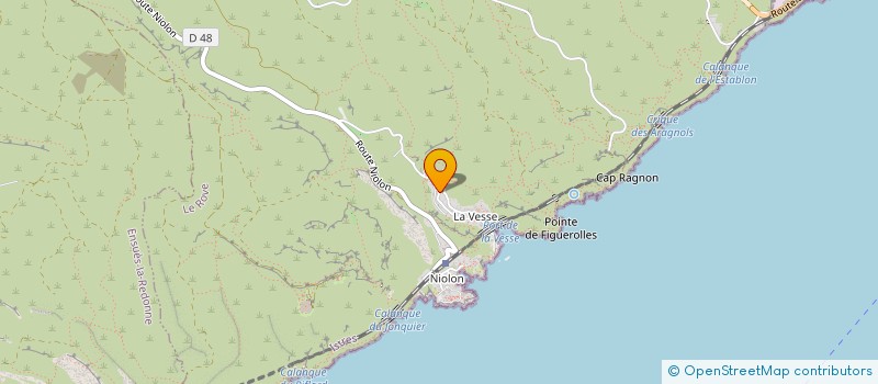 localisation de l'entreprise SCI DE LA CALANQUE  LE ROVE