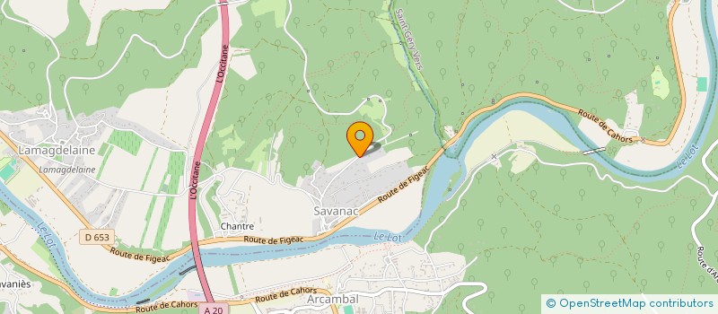 localisation de l'entreprise SCI DE LA CALE  LAMAGDELAINE