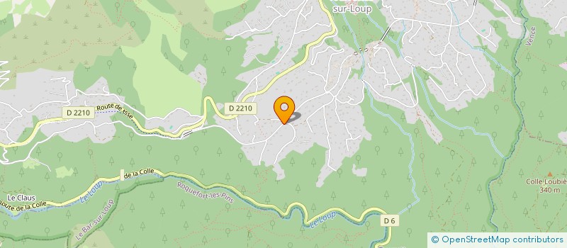 localisation de l'entreprise SCI DE LA CAMASSADE  TOURRETTES-SUR-LOUP