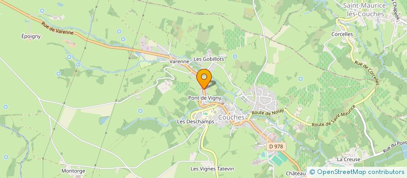 localisation de l'entreprise SCI DE LA CAMBUSE  COUCHES