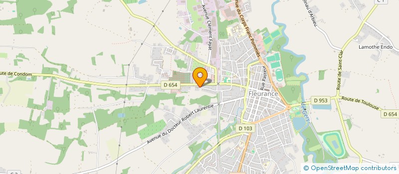 localisation de l'entreprise SCI DE LA CANAOU  FLEURANCE