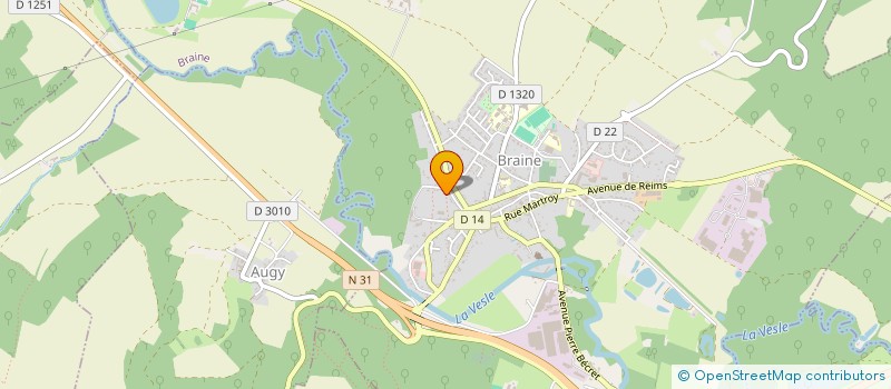 localisation de l'entreprise SCI DE LA CANARDERIE  BRAINE