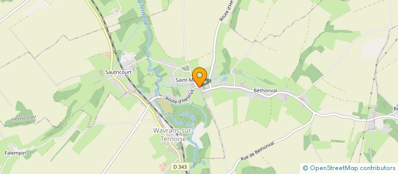 localisation de l'entreprise SCI DE LA CANCHE  HERNICOURT