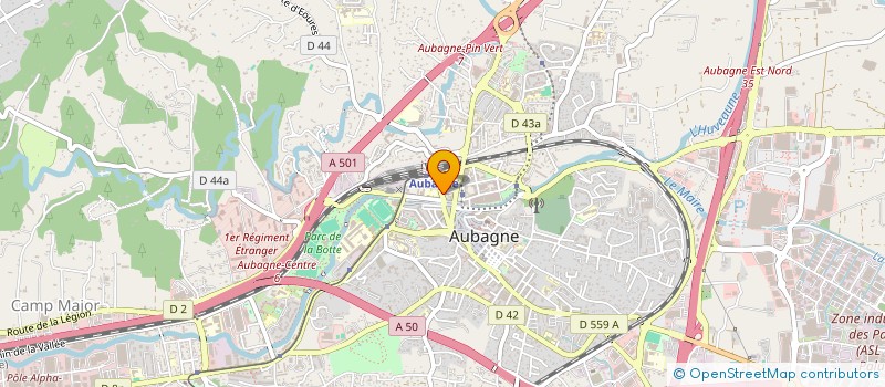 localisation de l'entreprise SCI DE LA CAOU à AUBAGNE