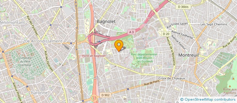 localisation de l'entreprise SCI DE LA CAPSULERIE à BAGNOLET