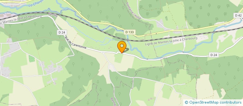 localisation de l'entreprise SCI DE LA CARENTONNE  TREIS-SANTS-EN-OUCHE