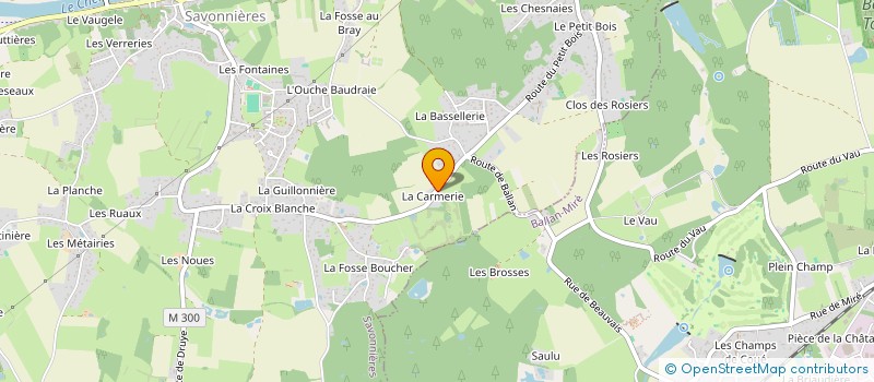 localisation de l'entreprise SCI DE LA CARMERIE  SAVONNIERES