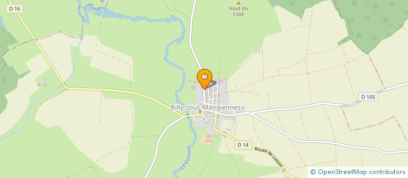 localisation de l'entreprise SCI DE LA CARRIERE à BILLY-SOUS-MANGIENNES