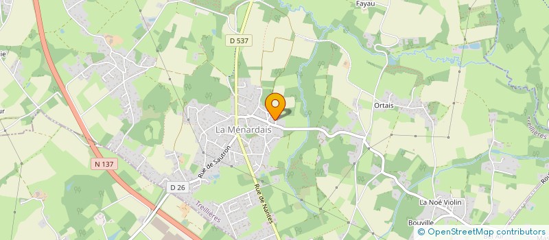 localisation de l'entreprise SCI DE LA CARRIERE  TREILLIERES