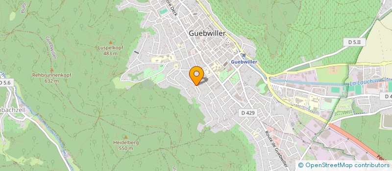 localisation de l'entreprise SCI DE LA CARRIERE DE BUHL  GUEBWILLER