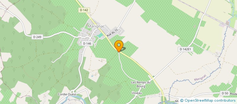 localisation de l'entreprise SCI DE LA CARTOUCHERIE  MARIGNAC