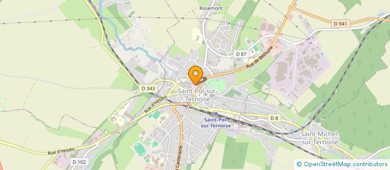 localisation de l'entreprise SCI DE LA CASA BLUE  SAINT-POL-SUR-TERNOISE