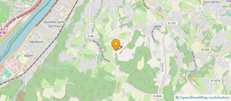 localisation de l'entreprise SCI DE LA CASCADE  VIENNE